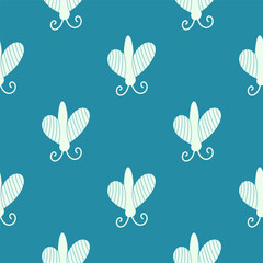 Seamless pattern bugs, insects, flowers. Template for printing, screensavers; pattern for textiles, cover, banner template in social networks.