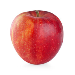 One fresh red apple isolated on white