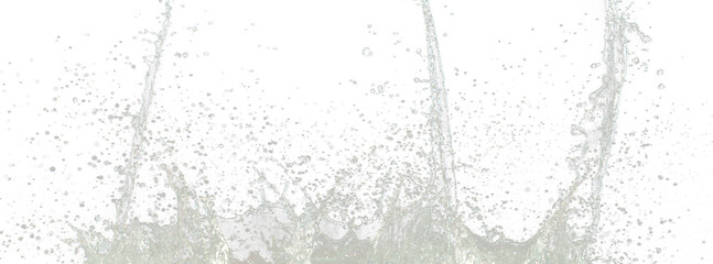 Crown water to object make curve drop explosion in ripple motion. Black background isolated. Crown Water splash on object to create shape form fluttering in droplet and wave.