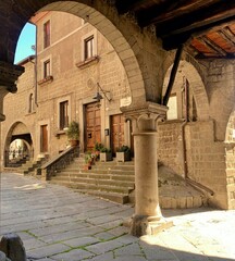 Beautiful neighborhood in Viterbo. 