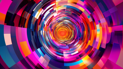 Graphic image of a time tunnel. Teleportation Portal. Illustration