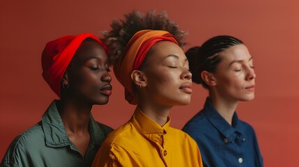 people of different ages and ethnicities posing for a photo in an artistic way