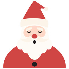 Weary Santa Claus Cartoon Character With Hat