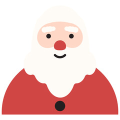 Santa Claus Cartoon Character with Facial Expressions