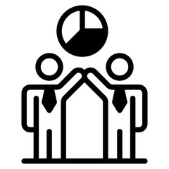 Business collaboration icon