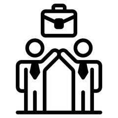Business collaboration icon