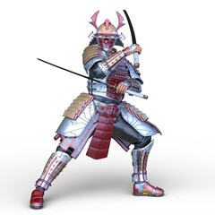 Obraz premium 武将 3DCGレンダリング
