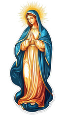 Free image Our Lady drawing transparent background