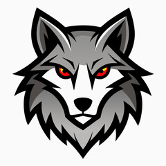 wolf head vector