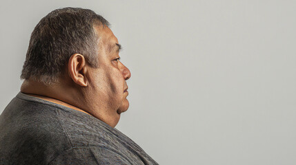 Obraz premium Hispanic man with short hair