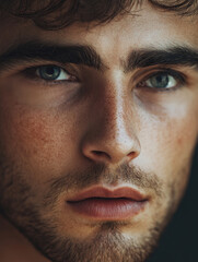 Obraz premium Male Face with Beard