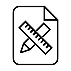 Custom size icon. isolated illustrator. vector image