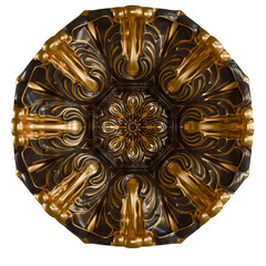 High-Detail Baroque Trim – Elegant Golden & Wooden Molding