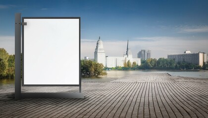 Obraz premium Empty white poster