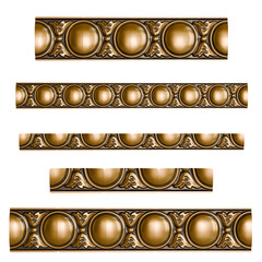 3D Rococo Gold & Wood Detail &ndash; High-Resolution Victorian Ornament