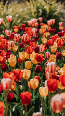 Lush Tulip Portrait Bursting with Color