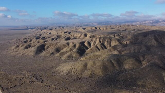 Aerial View of Temblor Range, Carrizo Plain National Monument, San Luis Obispo County