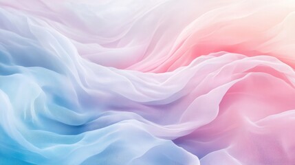 Fototapeta premium A clean and soothing abstract background with soft pastel tones and gentle waves, perfect for digital projects and content creation