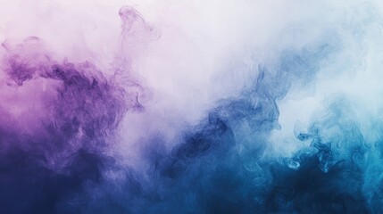 Naklejka premium A serene abstract background with soft blues and purples blending together, creating a soothing and aesthetically pleasing image