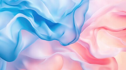 Obraz premium A vibrant yet soft background featuring calming shades of blue and pink, creating an aesthetically pleasing visual perfect for design