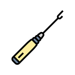 seam ripper dressmaking fashion color icon vector. seam ripper dressmaking fashion sign. isolated symbol illustration