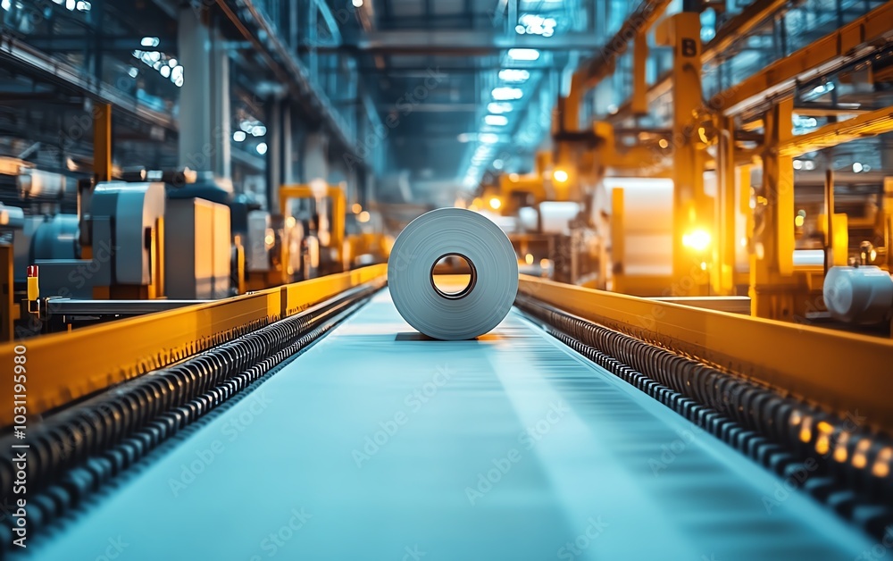 Aufkleber industrial paperboard production line showcasing advanced machinery in action, emphasizing the effic