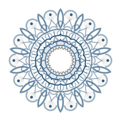 Mandala Floral Pattern for Background Illustration
