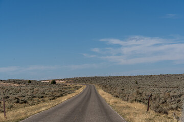 Road in the middle of a desert