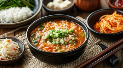 Vibrant Vegetable Soup with Fresh Ingredients