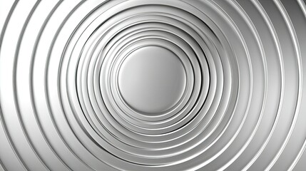Obraz premium Abstract Circular Pattern in Silver Tones