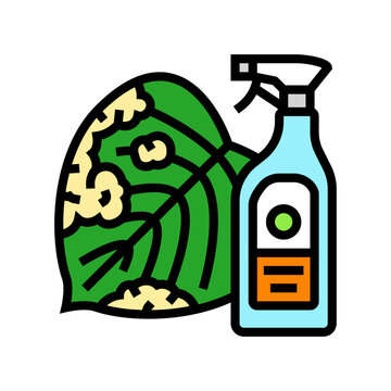 plant disease treatment garden maintenance color icon vector. plant disease treatment garden maintenance sign. isolated symbol illustration