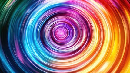 Vibrant Swirl of Colorful Motion and Light