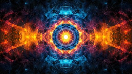 Fototapeta premium Vibrant Energy Burst in Abstract Background