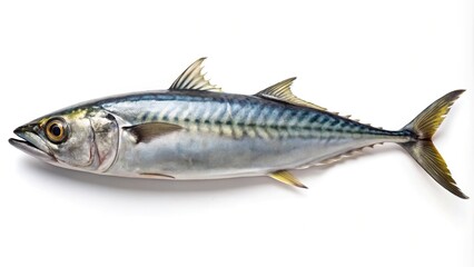 Fototapeta premium Japanese Spanish mackerel isolated on white background