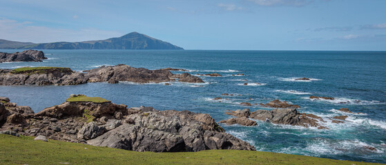 Cloghmore, Ireland - June 29 2024 "Wild Atlantic Way road in west Ireland"