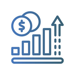 profit icon gradient icon