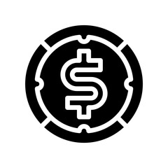 profitability icon glyph icon