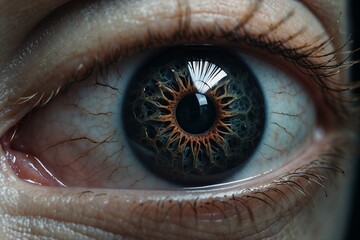 human eye close up