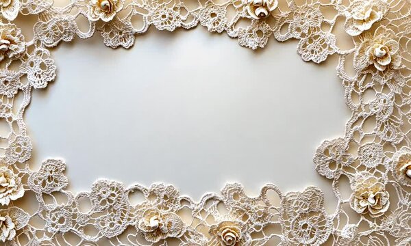 Delicate Lace Border Frame