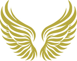 Divine Angel Wings vector. Elegant Spiritual Design