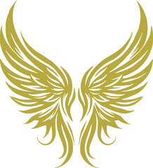 Divine Angel Wings vector. Elegant Spiritual Design