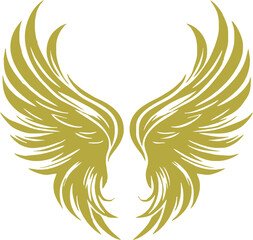 Divine Angel Wings vector. Elegant Spiritual Design