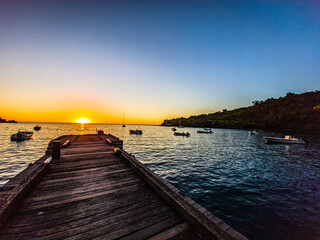 Fototapeta premium sunset on the pier