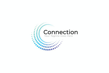 Connection Logo Business Global Technology Network and Communication