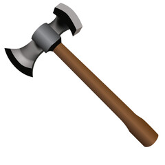 Primitive forged war hammer