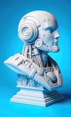 Naklejka premium robot with space for text