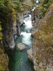 Obraz premium Blue river water