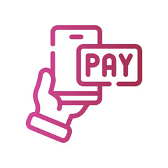 Fototapeta premium payment gradient icon