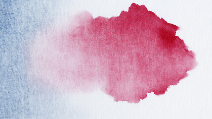 a close-up, top-down view of a single soft pink watercolor wash applied unevenly on textured paper