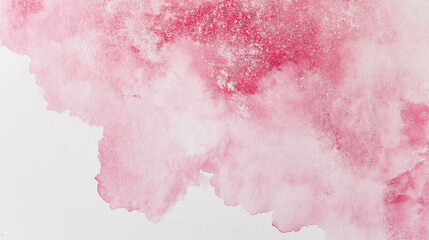 Obraz premium a close-up, top-down view of a soft pink watercolor wash applied smoothly on textured paper